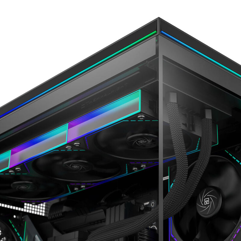 Thermalright TL-M10 Vision kabinett nærbilde av frontdisplay