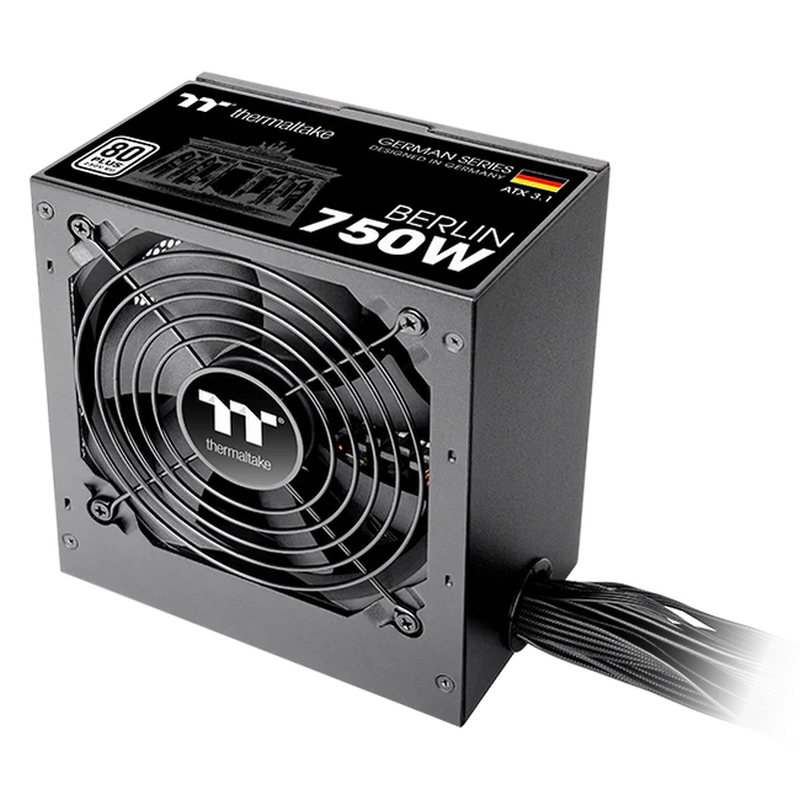 Thermaltake Berlin 80 PLUS strømforsyning bakside