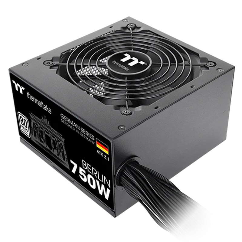 Detalj av Thermaltake Berlin 80 PLUS strømforsyning vifte