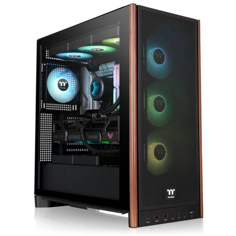 Thermaltake S370 WS kabinett midtårn E-ATX herdet glass svart bakside