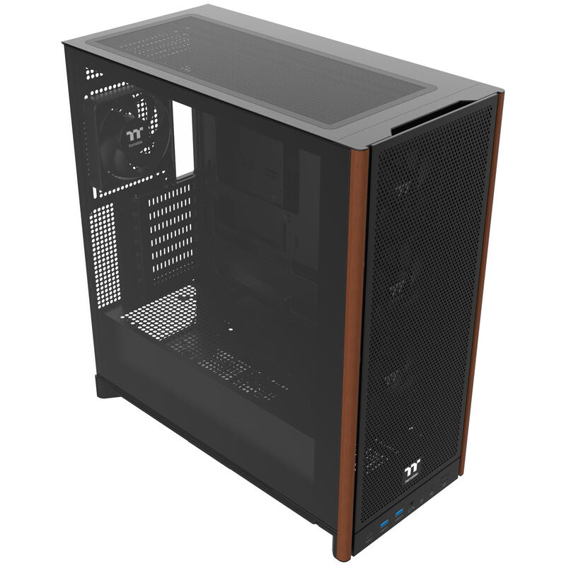 Thermaltake S370 WS kabinett midtårn E-ATX herdet glass svart detalj av frontpanel