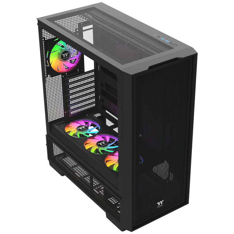 Thermaltake S380 TG ARGB kabinett midtårn ATX herdet glass svart montert