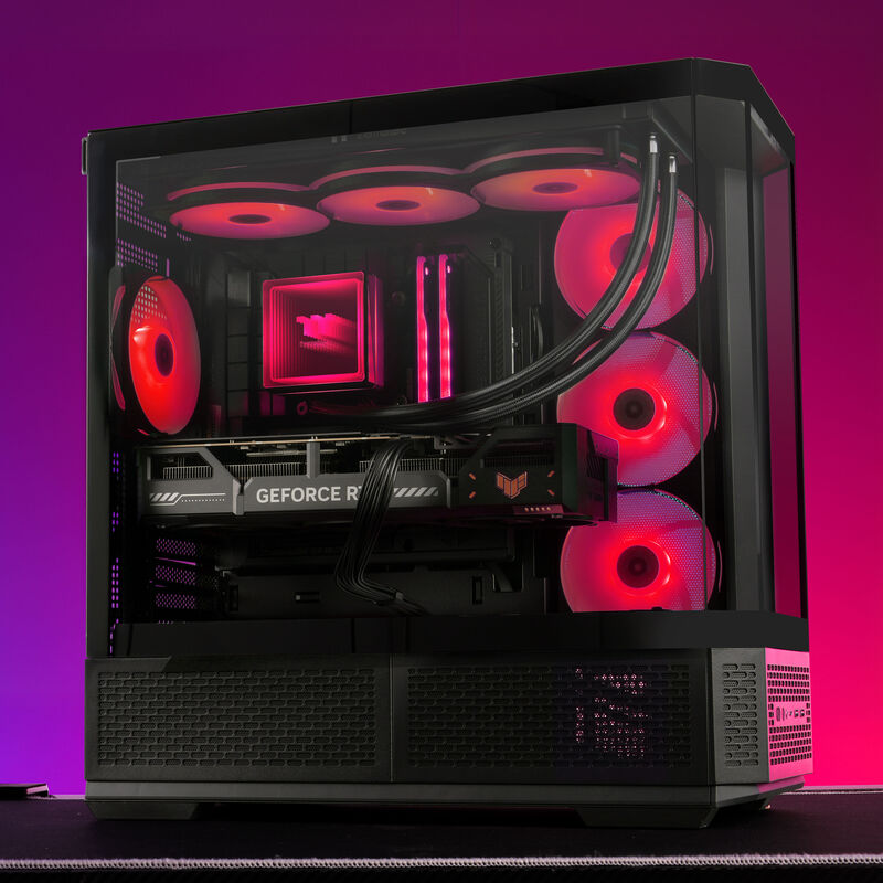Nærbilde av ARGB-belysning på Thermaltake TH360 V3 ARGB Sync AIO