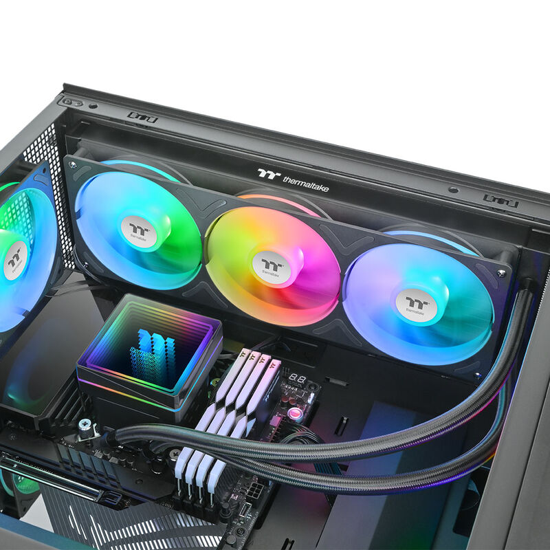 Thermaltake TH360 V3 ARGB Sync AIO detalj av vifte