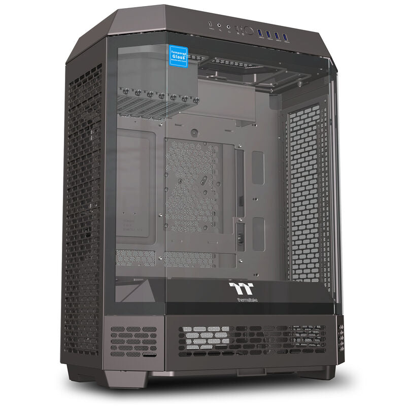 Thermaltake The Tower 600 kabinett midtårn ATX herdet glass svart forfra