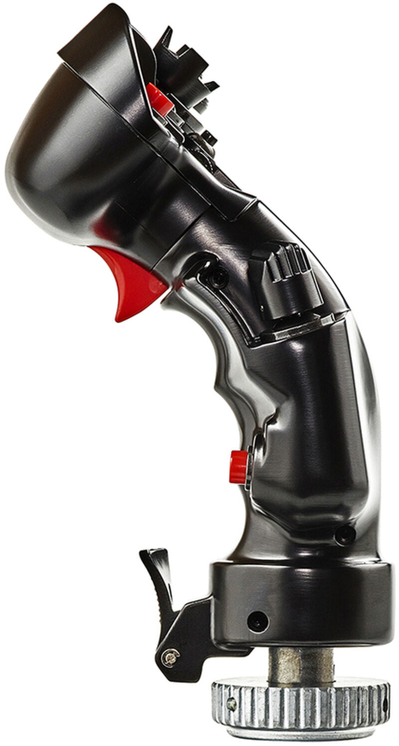 Nærbilde av Thrustmaster F/A-18C Hornet HOTAS Grip Add-On joystick avtrekker