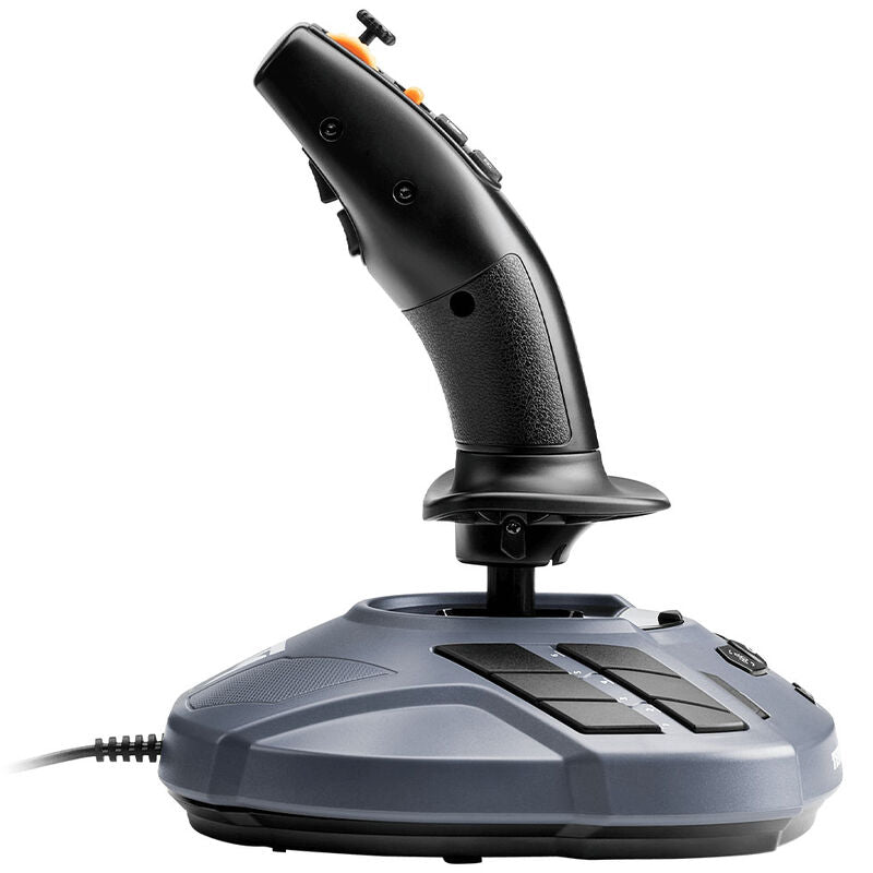 Detalj av Thrustmaster Simtask Farming Stick joystick knapper