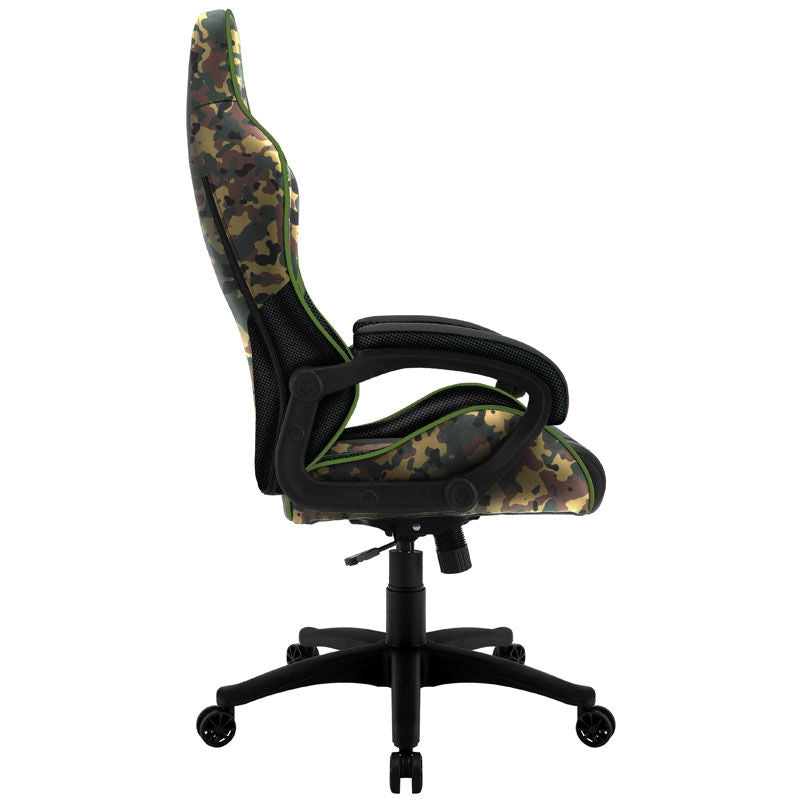 ThunderX3 BC1 CAMO gamingstol camo grønn montert i spillrom