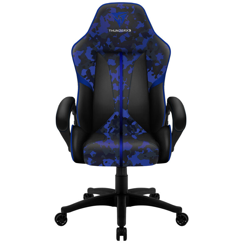 ThunderX3 BC1 CAMO gamingstol camo/blå PU-lær bakside