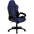 ThunderX3 BC1 CAMO gamingstol camo/blå PU-lær forfra