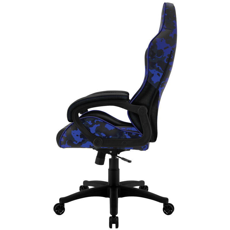 ThunderX3 BC1 CAMO gamingstol camo/blå PU-lær vippefunksjon detalj