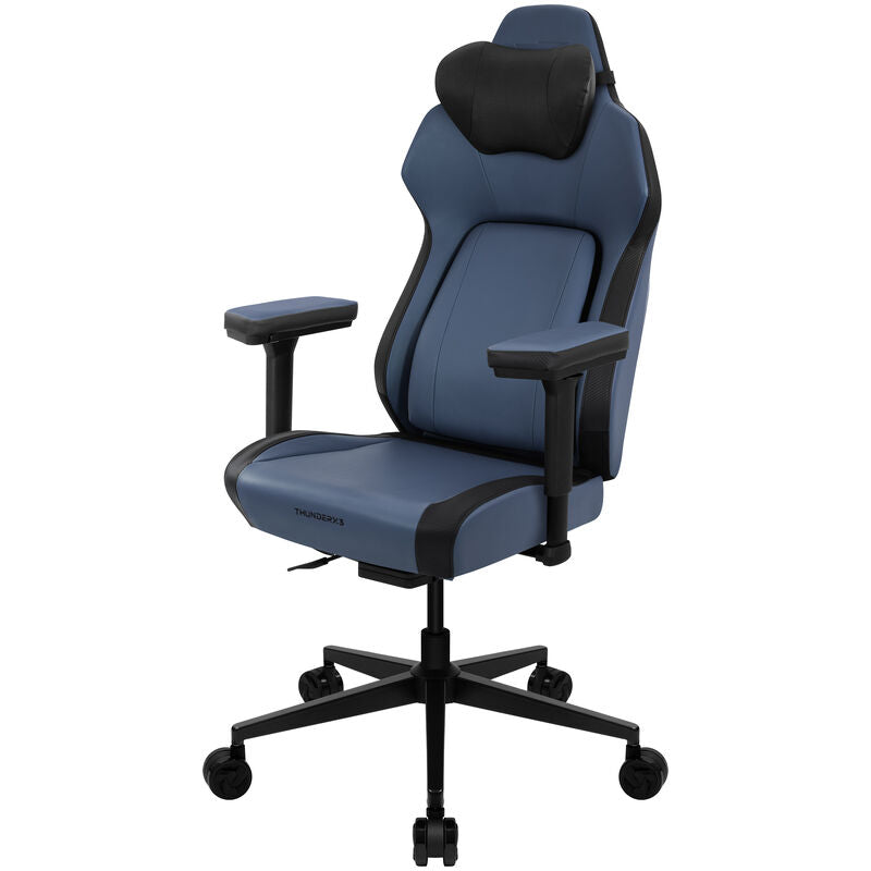 ThunderX3 CORE Smart ergonomisk gamingstol blå forfra