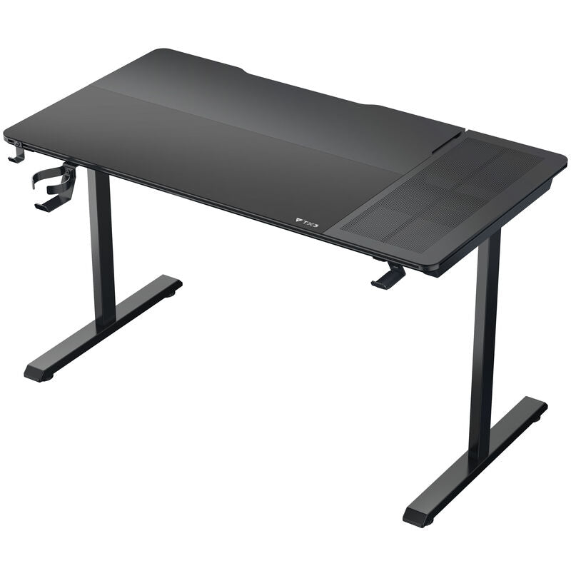 ThunderX3 LAB-X Lite gamingpult 130 cm herdet glass svart bakside
