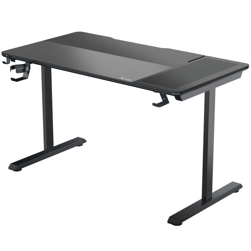 ThunderX3 LAB-X Lite gamingpult 130 cm herdet glass svart forfra