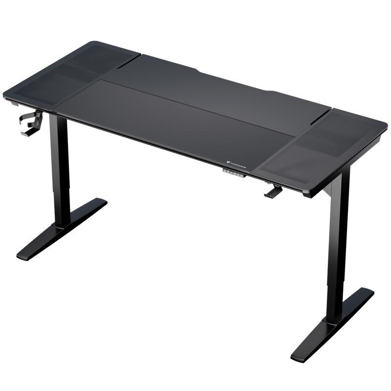 Detalj av ThunderX3 LAB-X musmatte i herdet glass