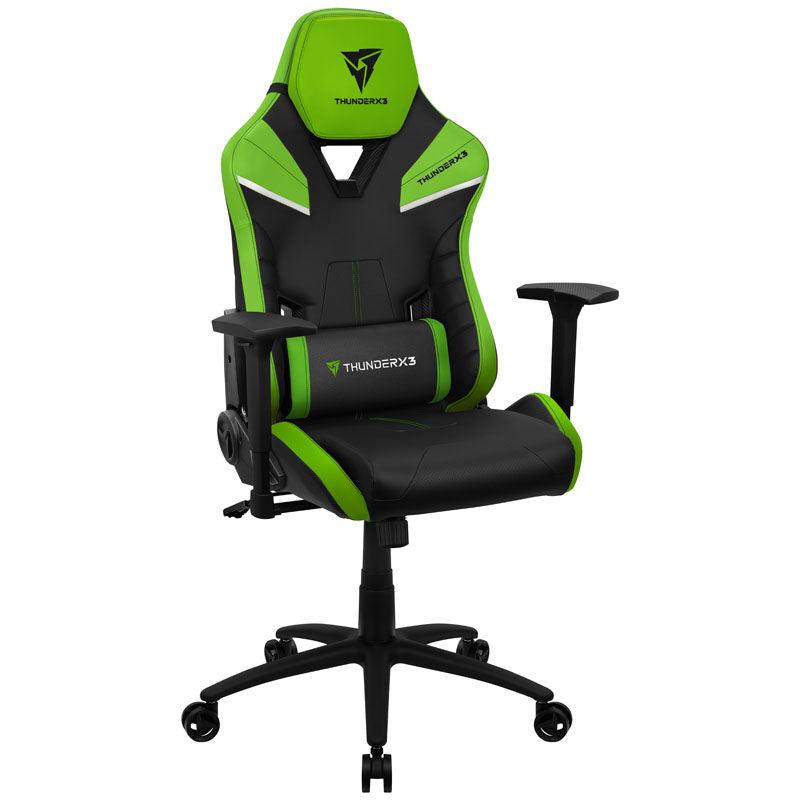 Detalj av ThunderX3 TC5 gamingstol svart/grønn sete