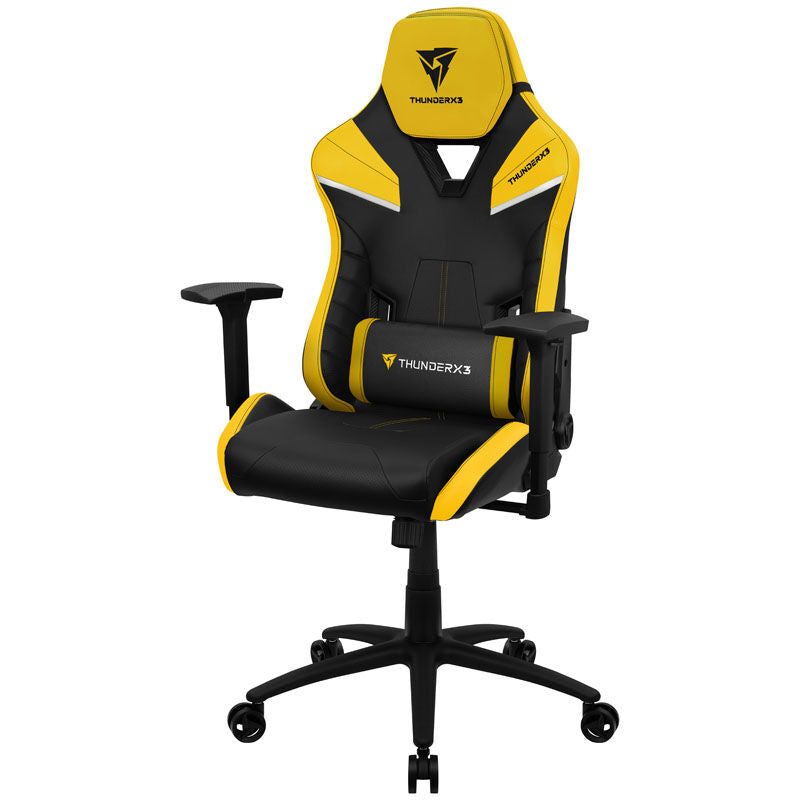 ThunderX3 TC5 gamingstol svart/gul montert i spillrom