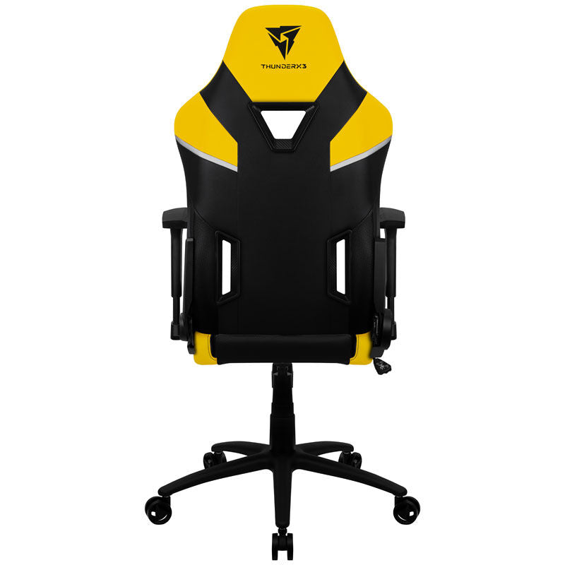 ThunderX3 logo på armstøtte av TC5 gamingstol