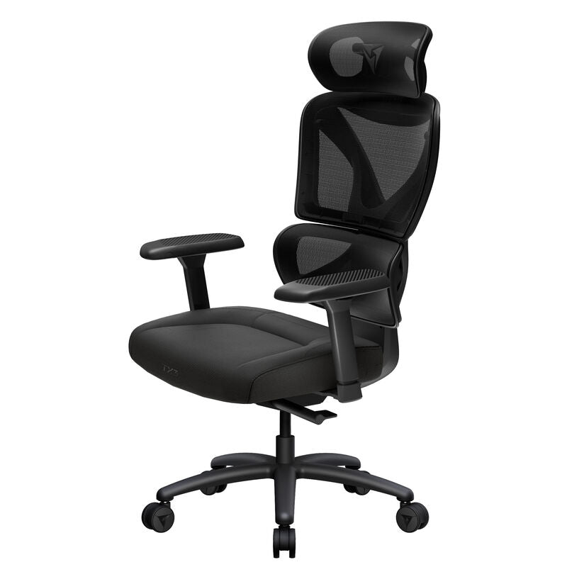 ThunderX3 XTC Cushion ergonomisk gamingstol mesh svart forfra