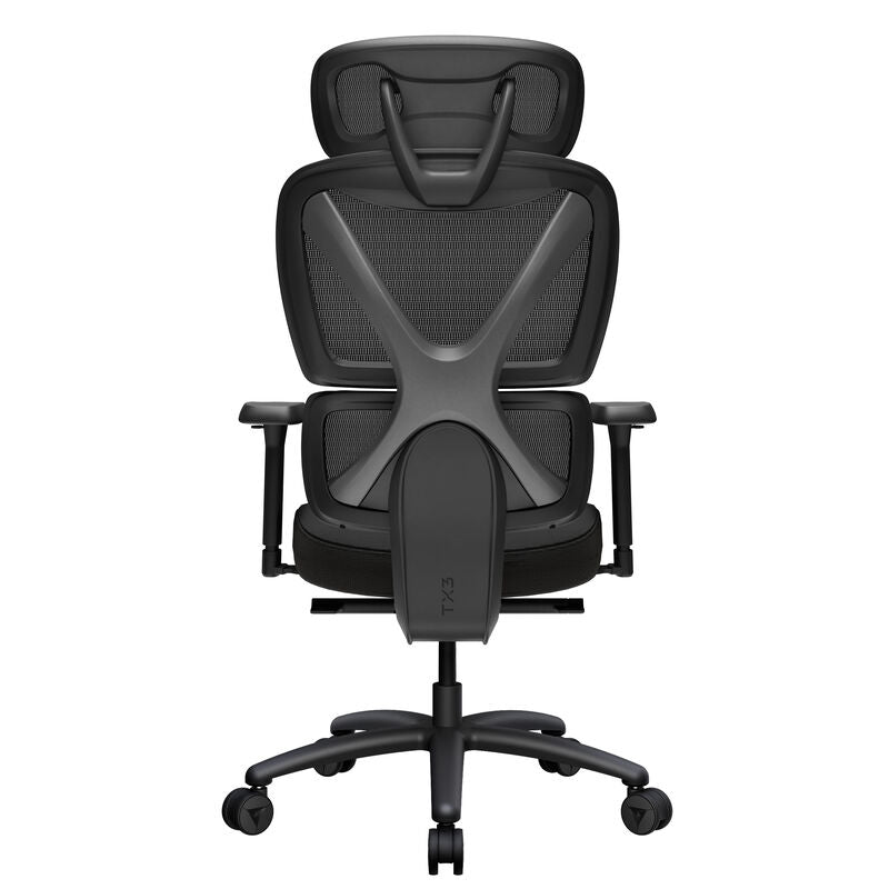 Nærbilde av sete og stoff på ThunderX3 XTC Cushion ergonomisk gamingstol