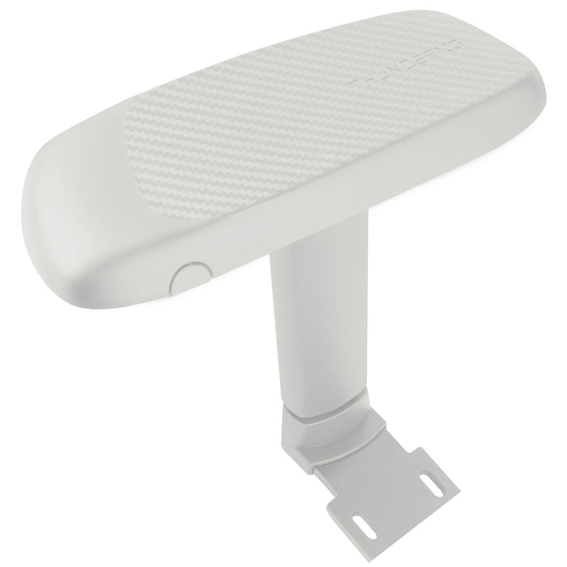 ThunderX3 XTC ergonomisk kontorstol mesh hvit/blå sideprofil