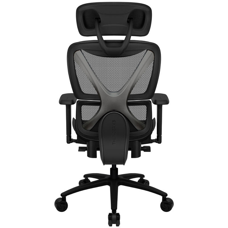 Nærbilde av justerbare armstøtter på ThunderX3 XTC ergonomisk kontorstol mesh svart