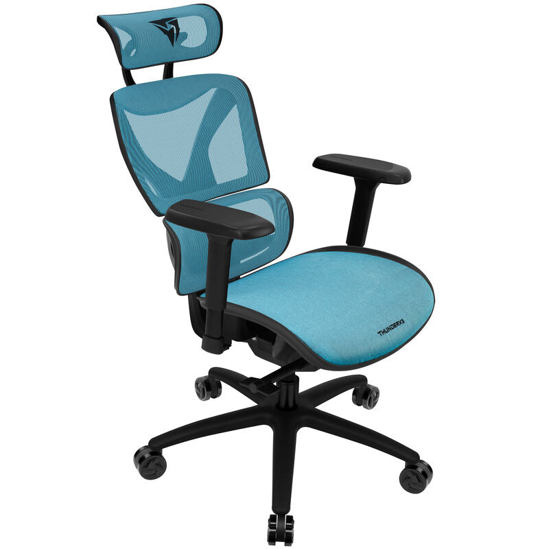 ThunderX3 XTC ergonomisk kontorstol mesh svart/blå forfra