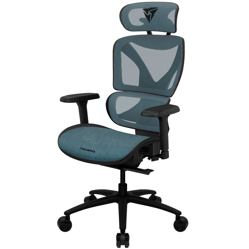 ThunderX3 XTC ergonomisk kontorstol mesh svart/blå bakside
