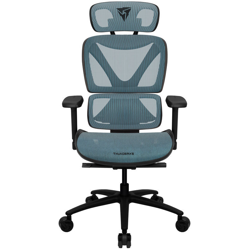 ThunderX3 XTC ergonomisk kontorstol mesh svart/blå detalj av mesh-rygg