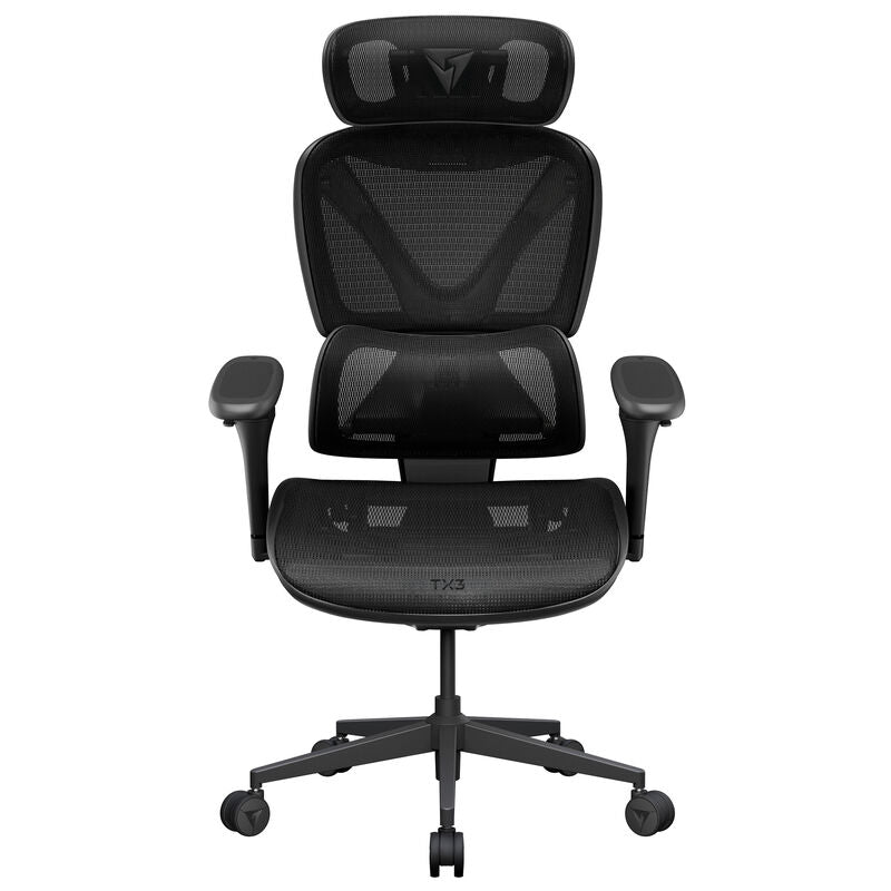 ThunderX3 XTC Pro 360 gamingstol svart mesh bakside
