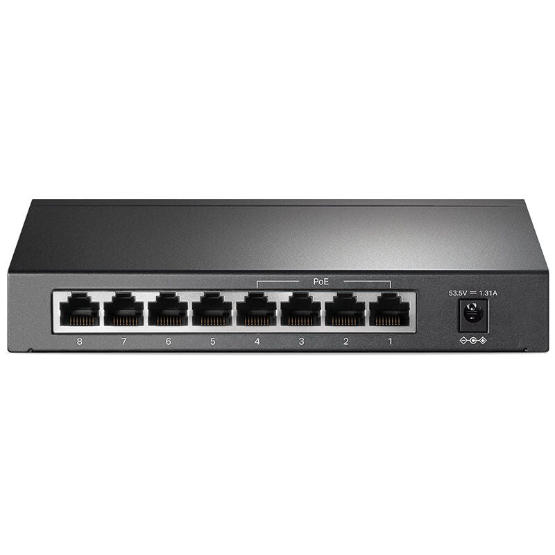 TP-Link 8-port Gigabit nettverkssvitsj 4-port PoE+ 64 W bakside