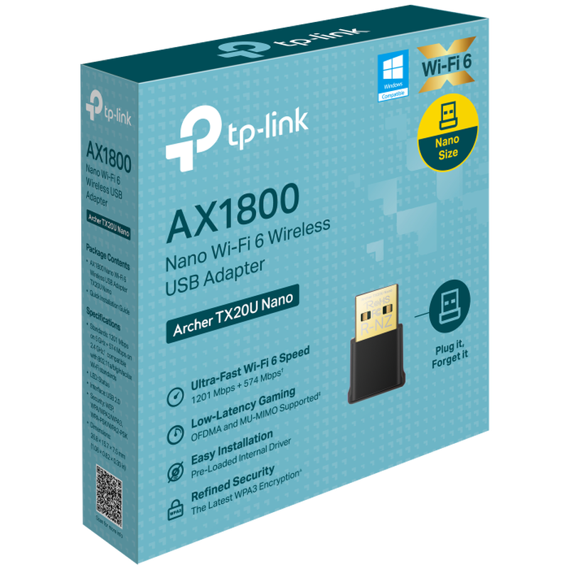 TP-Link Archer TX20U Nano USB WiFi-adapter bakside