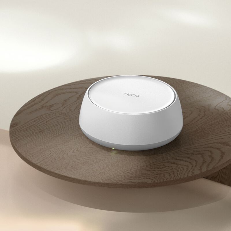 TP-Link Deco BE22 mesh-system Wi-Fi 7 montert i hjemmet