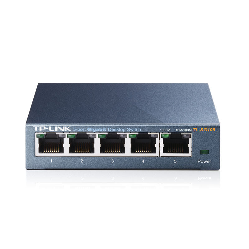 TP-Link TL-SG105 nettverkssvitsj 5-port bakside