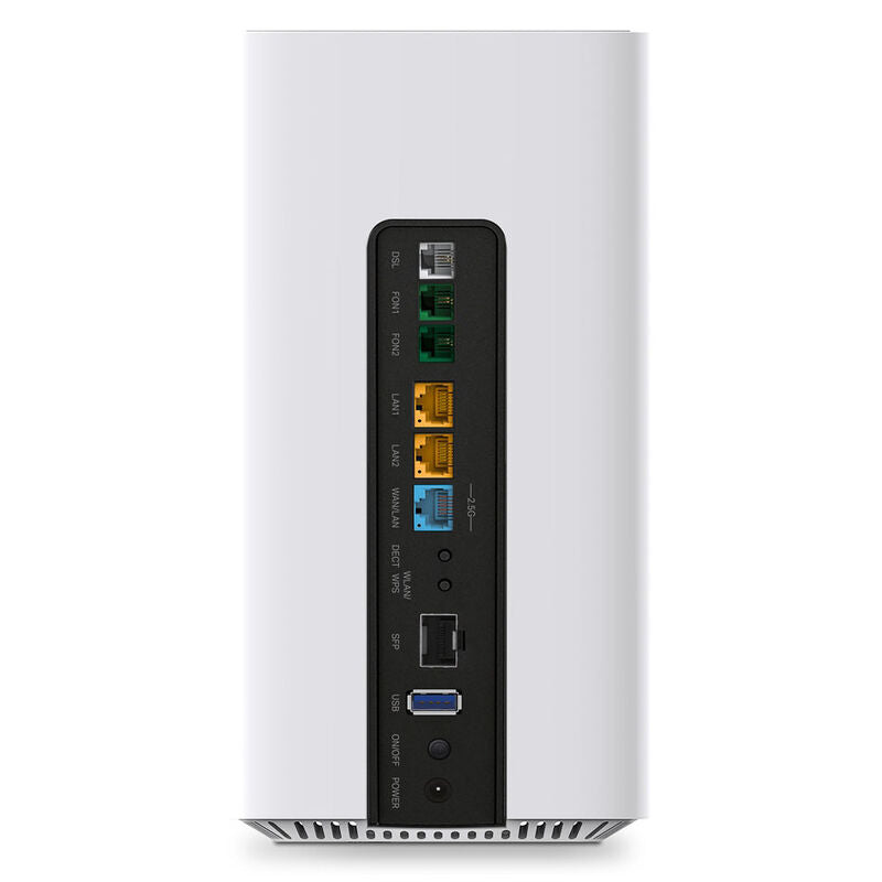 TP-Link VX800v alt-i-ett ruter Wi-Fi 6 DSL fiber hvit detalj