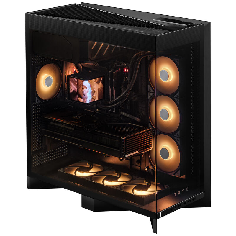 TRYX LUCA L70 kabinett midtårn E-ATX herdet glass svart bakside