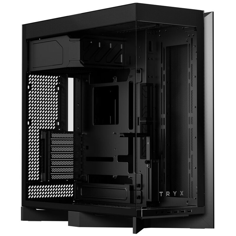 TRYX LUCA L70 kabinett midtårn E-ATX herdet glass svart forfra