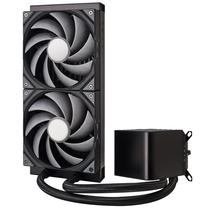TRYX PANORAMA 280 AIO vannkjøling 3D AMOLED-display montert i PC