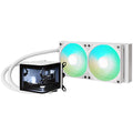 TRYX PANORAMA ARGB 240 AIO vannkjøling 3D-AMOLED hvit forfra
