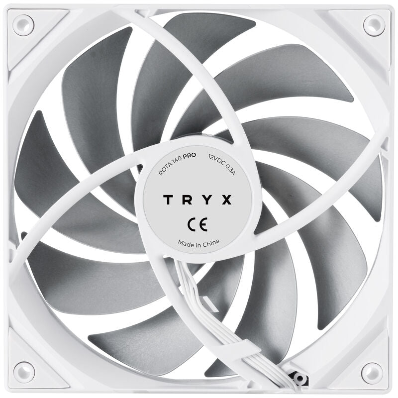 Nærbilde av TRYX ROTA Pro 140 PWM vifte 140 mm svart lagersystem
