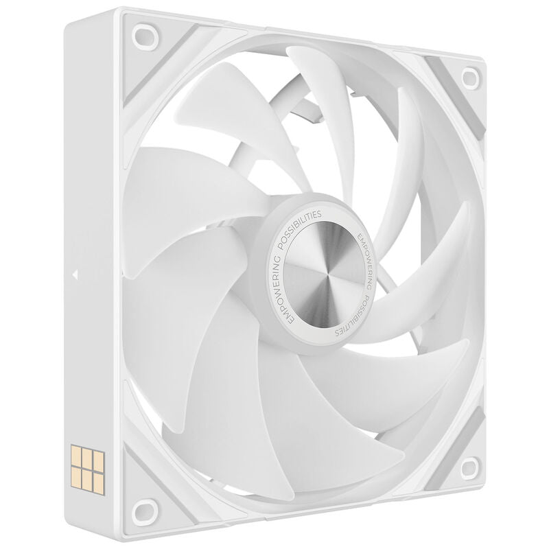 TRYX ROTA SL ARGB vifte 3-pakk 120 mm hvit detalj av kontaktbasert kobling
