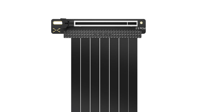 Detalj av TRYX STRING PCIe 5.0 x16 riserkabel 200 mm svart
