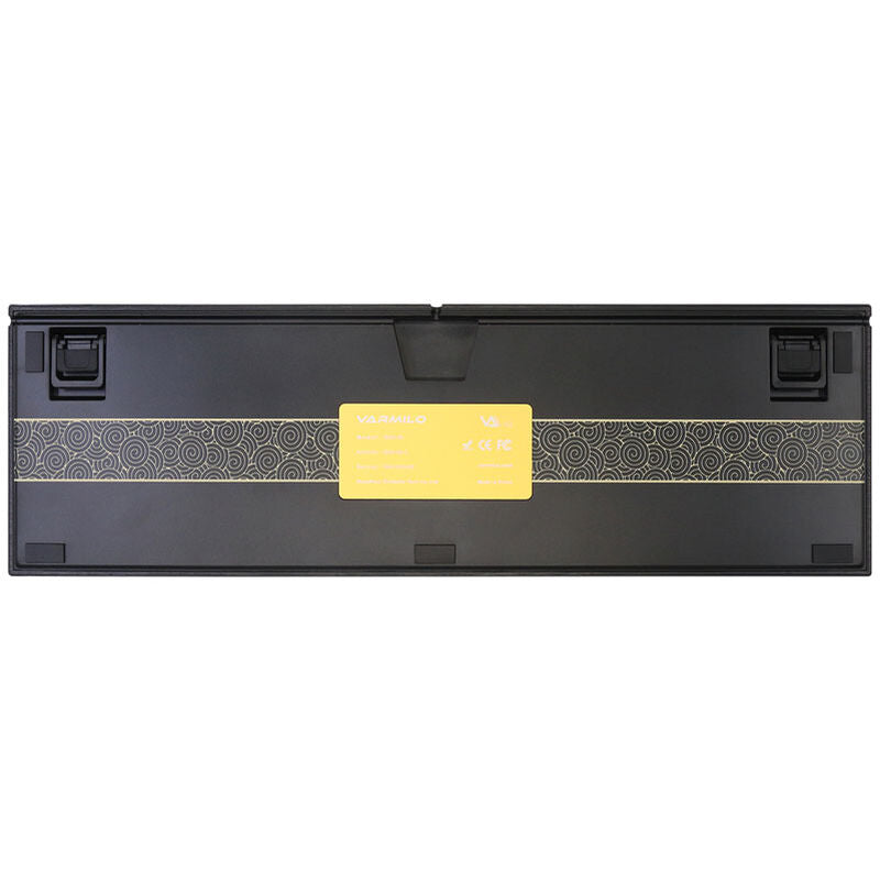 Detalj av Cherry MX Brown-svitsjer i Varmilo VEA108 Beijing Opera mekanisk gamingtastatur MX-Brown US