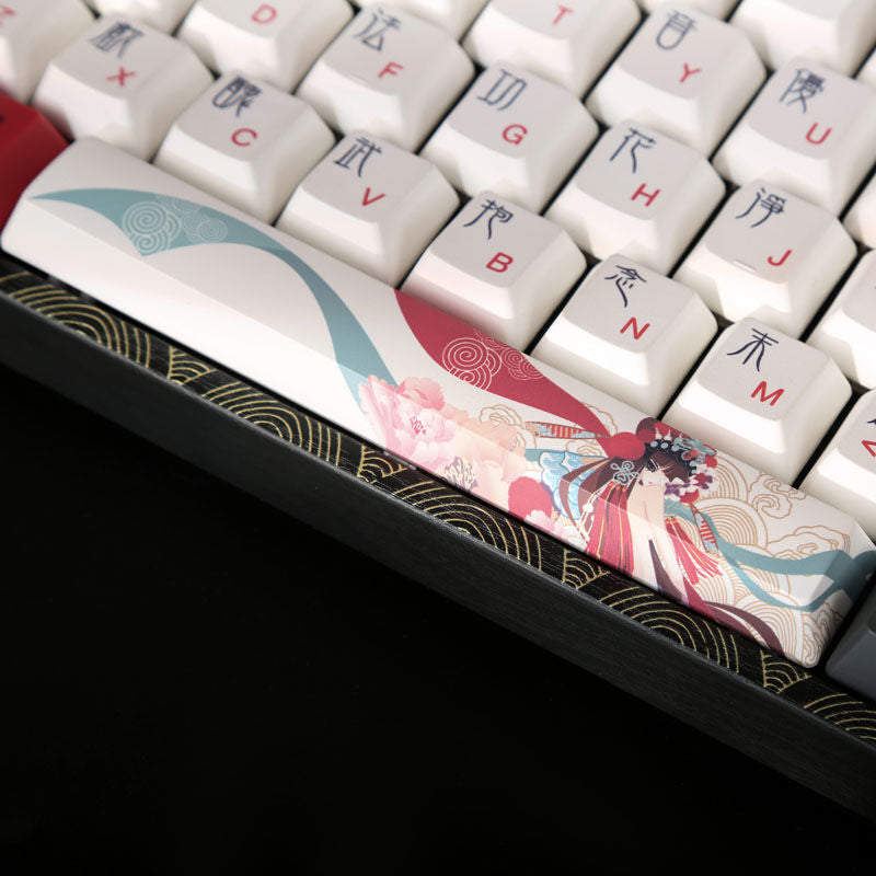 Sideprofil av Varmilo VEA108 Beijing Opera mekanisk gamingtastatur MX-Brown US