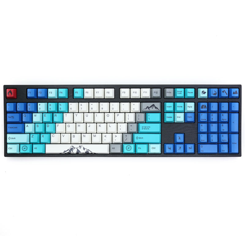 Detaljbilde av Varmilo VEA108 Summit R1 tastaturknapper