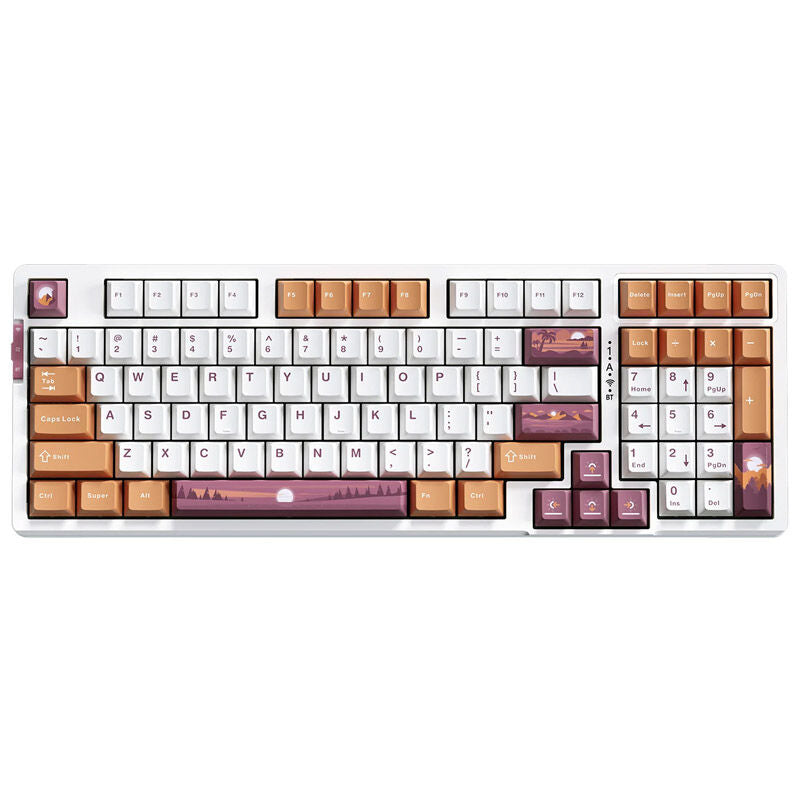 VGN V98Pro V2 gamingtastatur 98% RGB Berry Ice Cream Twilight forfra