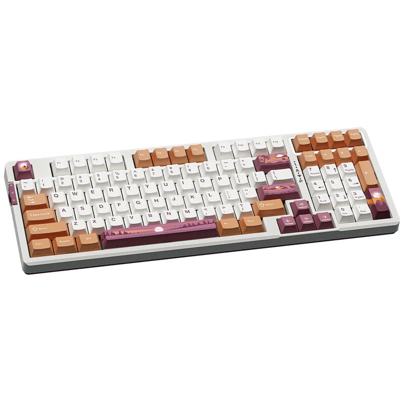 VGN V98Pro V2 gamingtastatur bakside med tilkoblinger