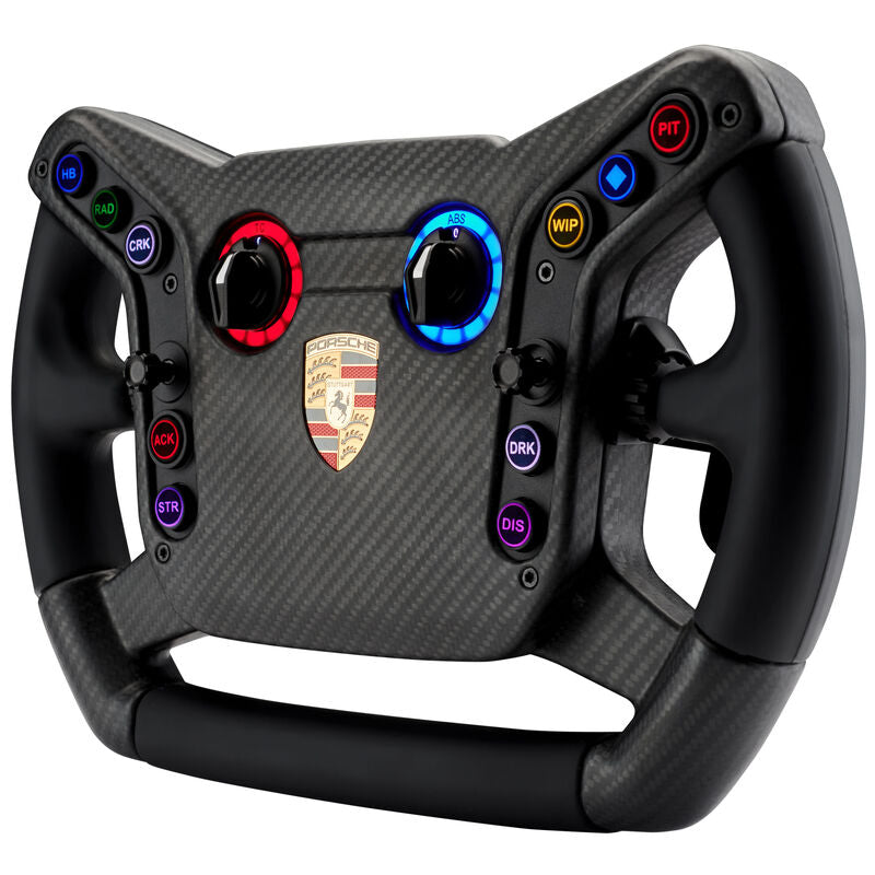 Detalj av VPG Sim Porsche 992.2 Cup Sim Wheel 390 mm karbon