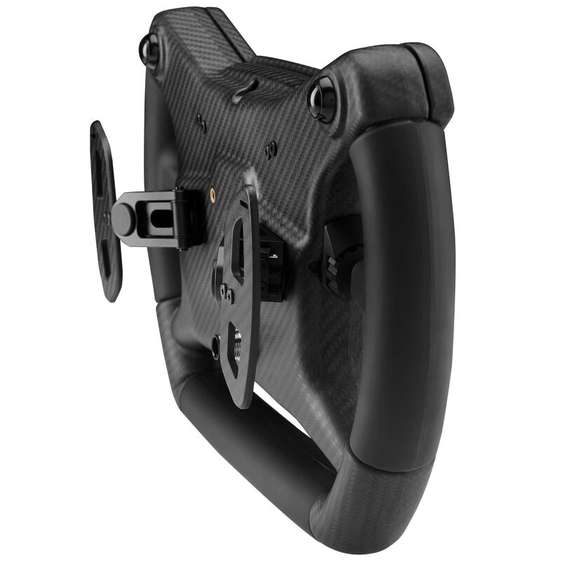Nærbilde av knapper og RGB LED på VPG Sim Porsche 992.2 Cup Sim Wheel 390 mm