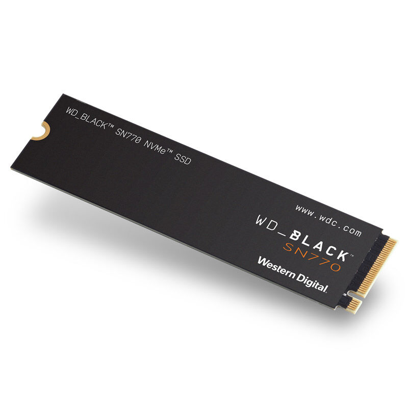 WD Black SN770 NVMe SSD 2 TB PCIe 4.0 M.2 2280 forfra